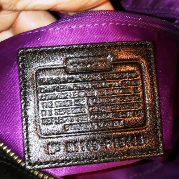 Coach black leather new without tags bag - Picture 11 of 15